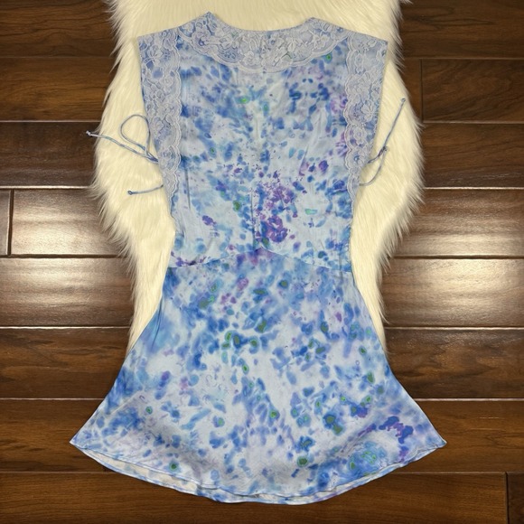 Jen's Pirate Booty‎ Women's Size XS Blue Sky Trippy Mini Dress - Picture 8 of 11